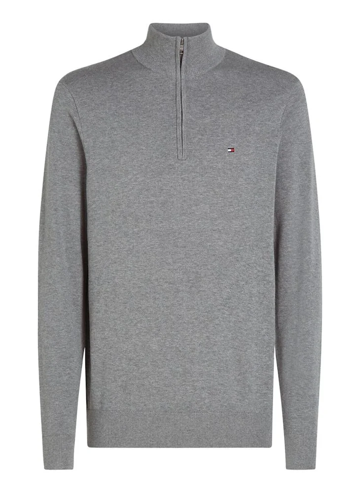 Tommy Hilfiger  Quarter-Zip Mock Neck Jumper for Men | Best Price UAE